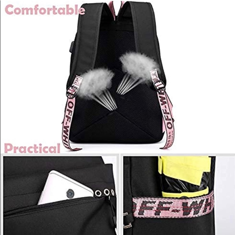 Among-Us Black Unisex Backpack - Picture 5 of 11